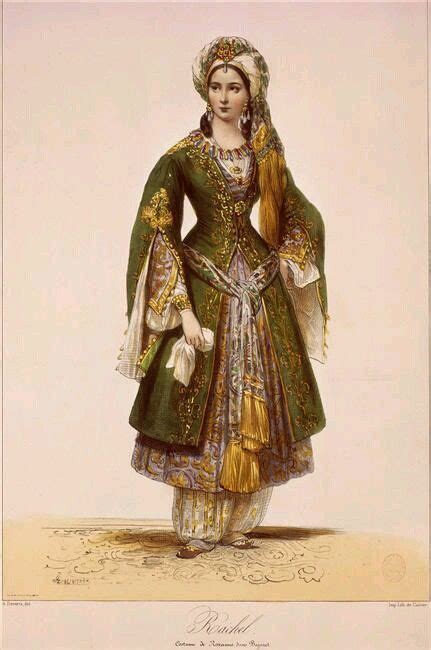 A Turkish Woman (Costume - Ottoman Empire) ORIGINAL - craibas.al.gov.br