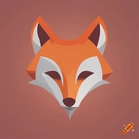 Simple fox logo design on Craiyon