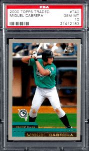 Top Miguel Cabrera Rookie Cards and Investment Outlook