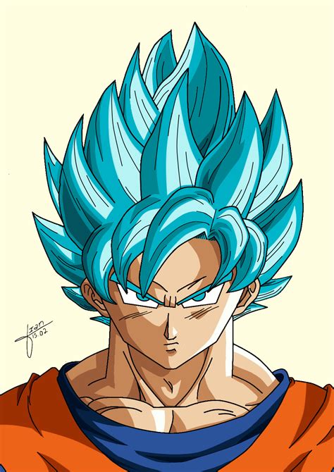 Goku SSJ Blue Original Vvoat - Ilustraciones ART street