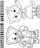 Daniel Tiger Coloring Pages  Free Printable For Kids sketch template