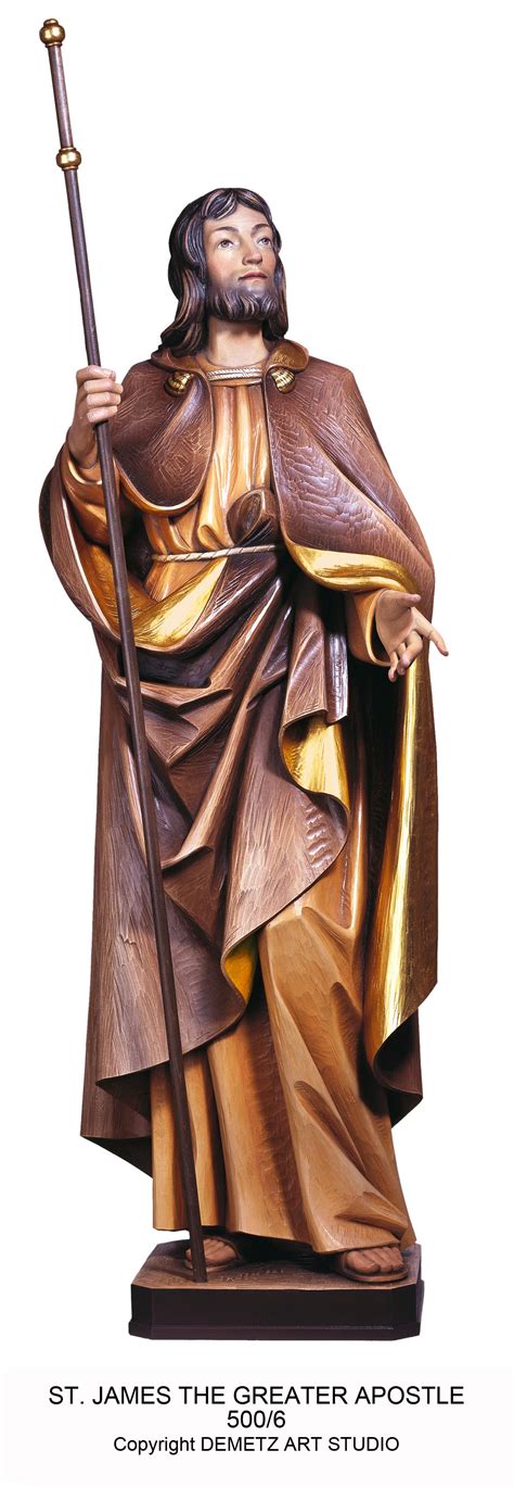 St. James the Greater Apostle Statue in Fiberglass - St. Andrew's Book ...