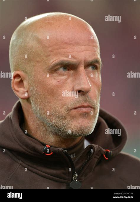 Michael Frontzeck, coach of FC St. Pauli, portrait, Mercedes-Benz Arena, Stuttgart, Baden ...