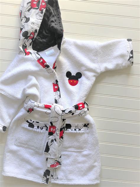 Personalized-Boys-Bath-Robes-Bathrobes-Hooded-Towels-Mickey-Mouse-Swimwear-Terry-Beach-Cover-Up ...