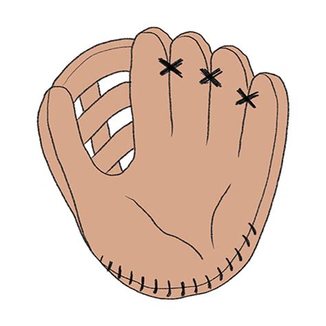 Baseball Glove Outline