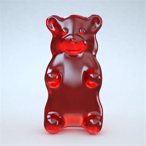 3d red gummy bear | Gummy bears, Gummies, Bear art