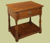 Large Oak Coffee Table & Lamp Table in Old Sussex Priory