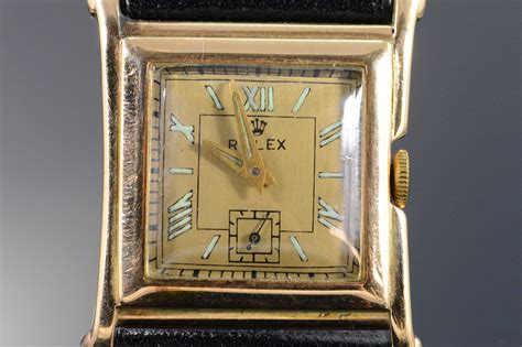 1930's Rolex Square Face Manual Wind Watch Watch - Men's | Property Room