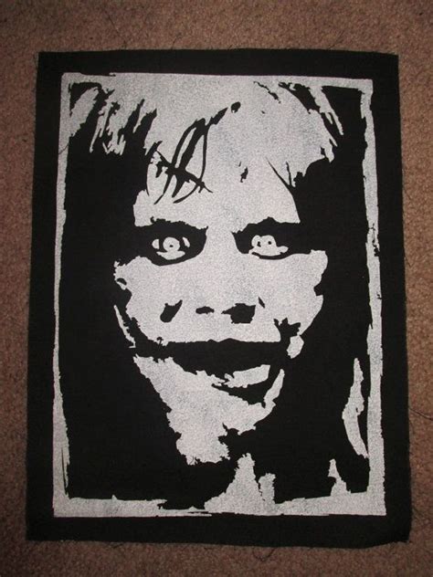 Regan Back Patch - Print, Screen Print, Punk, Patch, Stencil, Art, Horror, The Exorcist ...