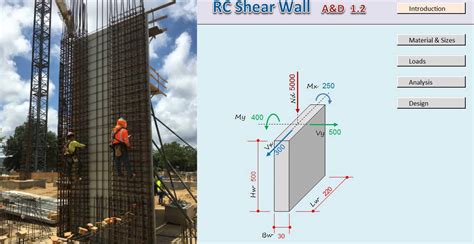 RC Shear Wall Analysis And Design Excel sheet | Engineering Discoveries