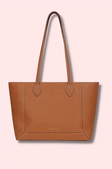 Best Leather Work Tote Bags That Are Stylish And Fit Big Laptops - Pink ...