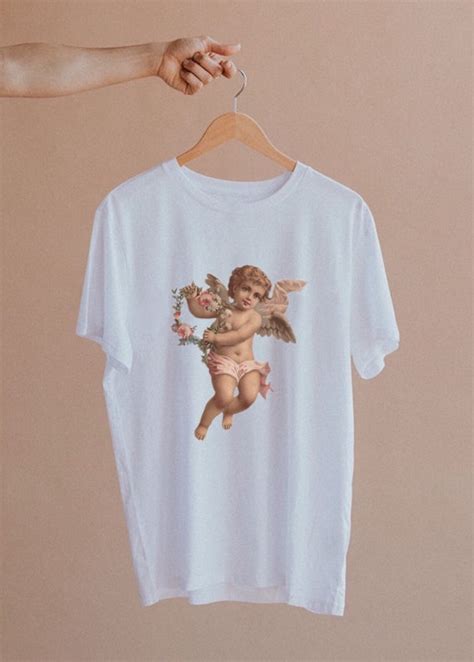 Angel Baby Cherub Shirt Aesthetic Shirt Baby Shirt Trendy | Etsy