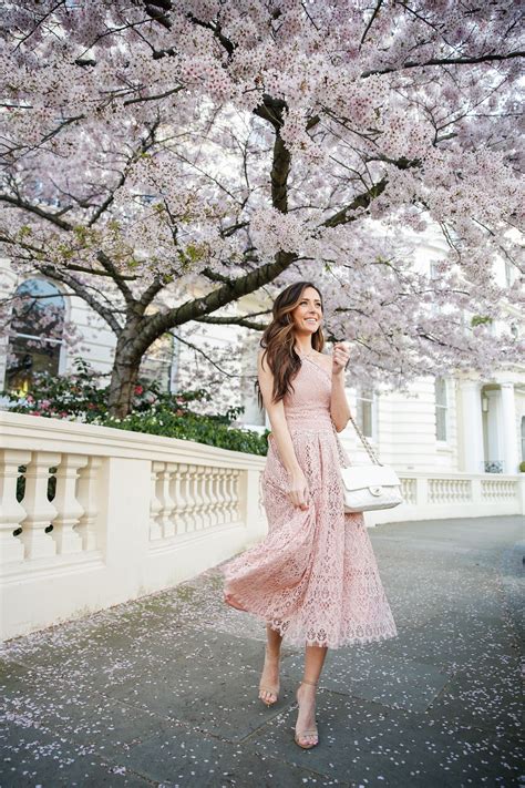 Cherry Blossoms In London + Easter Dress Options | Alyson Haley | Wedding attire guest, Dress ...