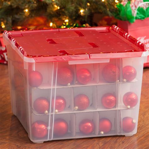 Features: -Includes dividers to hold up to 75 standard ornaments ...