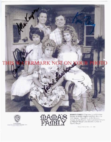 MAMAS FAMILY CAST SIGNED AUTOGRAPHED AUTOGRAPH 8x10 RP PHOTO BY 5 MAMA'S