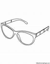Coloring Pages Sun Umbrella Sunscreen Sunglasses sketch template
