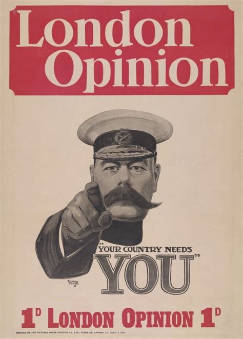 LORD KITCHENER. YOUR COUNTRY NEEDS YOU British WW1 Propaganda Poster | eBay | Ww1 propaganda ...