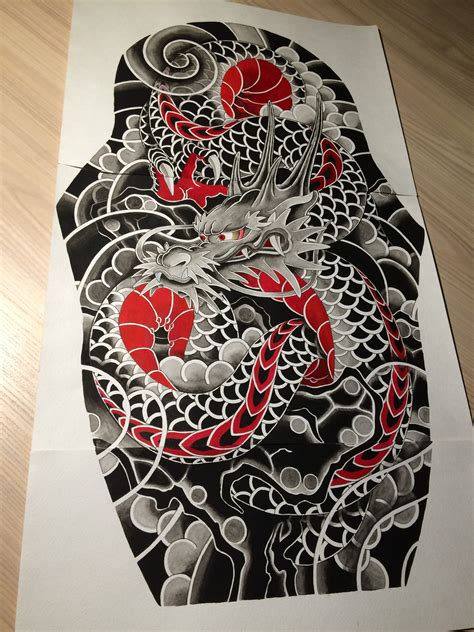 Dragon sleeve tattoos Dragon-sleeve-tattoos Tattooed models Japanese ...