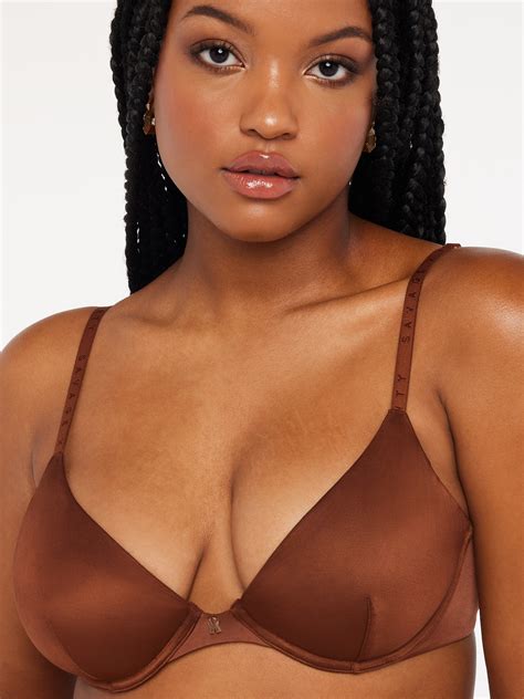 NEW Microfiber Unlined Plunge Bra in Brown | SAVAGE X FENTY UK United Kingdom