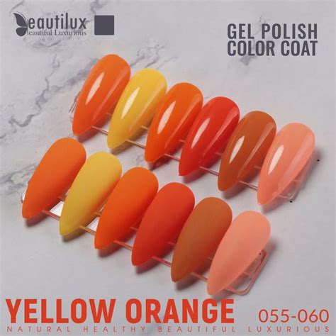 Beautilux Nail Gel Polish Kit Summer Yellow Orange Color Spring Neon Nails Art Gels Varnish Set ...
