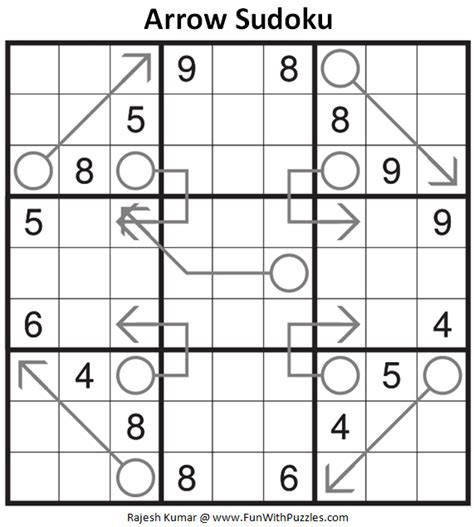 Arrow Sudoku Puzzle (Fun With Sudoku #373)