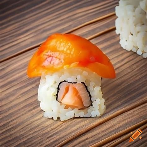 Sushi mushroom dish