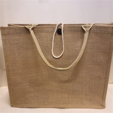 Linen Tote Bag Plain Abaca Shoulder Bag Jute Burlap Sling Bag With ...