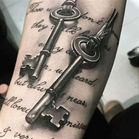 Awesome key tattoo design | Key tattoo designs, Key tattoo, Key tattoos