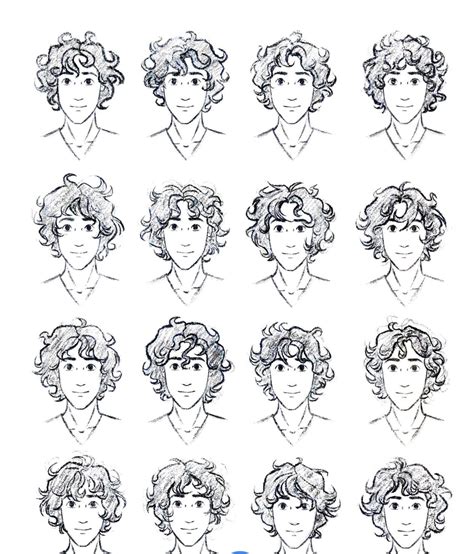 Drawing Hairstyles For Your Characters | Curly hair drawing, Boy hair drawing, Hair sketch