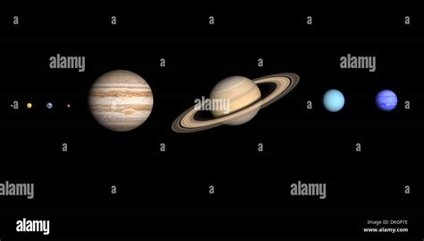 A rendered comparison of the Planets Mercury, Venus, Earth, Mars ...