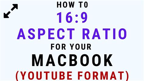 How to 16:9 Aspect Ratio your Macbook Display TUTORIAL (Set your monitor 1280x720 with ...