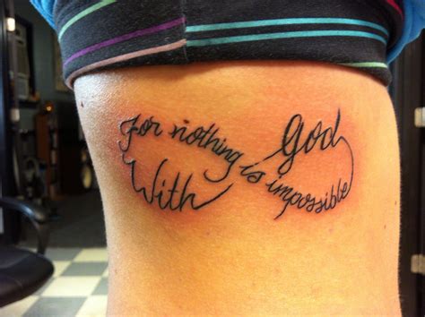 for with god nothing shall be impossible tattoo - officervandykechicago