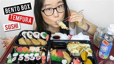 Japanese Bento Box & Sushi MUKBANG - YouTube