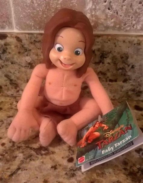 Disney 7" BABY TARZAN JUNGLE BOY TARZAN PLUSH REALISITC FACE TOY NWT MINT | #1807619104