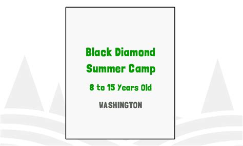 Black Diamond Summer Camp, WA | Researched by Experts