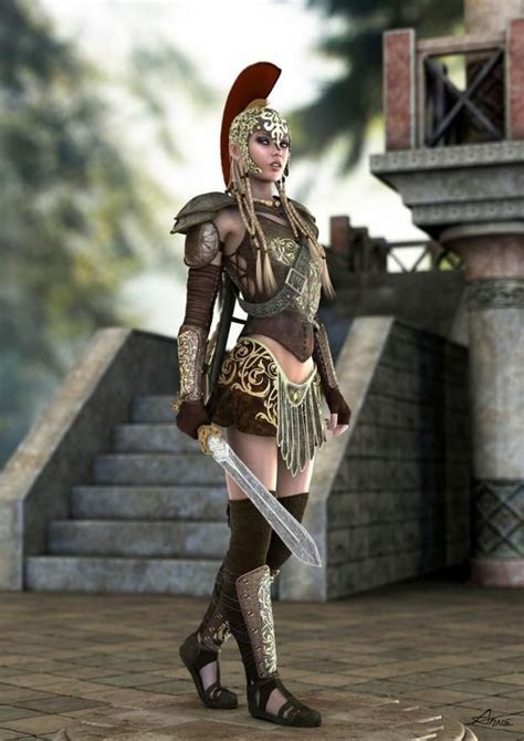 A Fantastic Female Gladiator's Costume | Warrior woman, Warrior girl ...