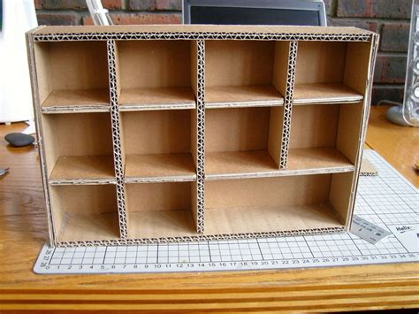 Cardboard Component Storage | Cardboard box diy, Diy cardboard ...