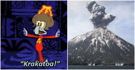 (SpongeBob SquarePants) Krakatoa is a real volcano in Indonesia. : r/TVDetails