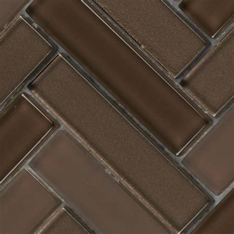 Sample - TDH73MO Crystal Glass Brown Mosaic TileDefault Title | Mosaic tiles, Modern mosaic tile ...