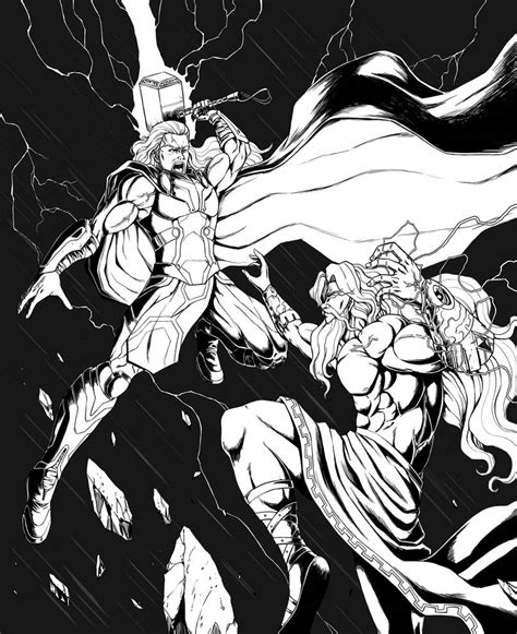 Thor Vs Zeus by RISING-METEOR on DeviantArt