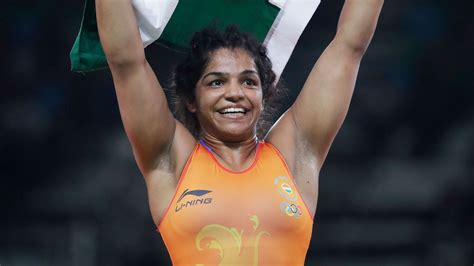 Ten Photos of Sakshi Malik Celebrating her Historic Bronze Medal