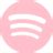 Pink spotify icon - Free pink site logo icons