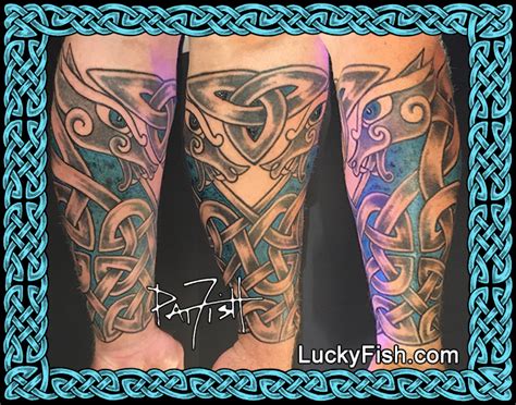 Celtic Dragon Tattoo Sleeve