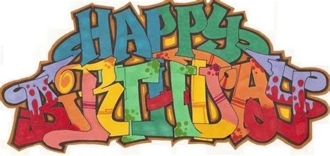 happy birthday graffiti wall - Google Search | Happy birthday photos, Happy birthday images ...