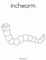 inchworm Coloring Page  Twisty Noodle sketch template