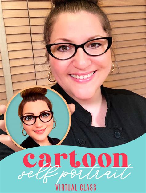 Cartoon Self Portrait Edible Painting Virtual Cookie Class with YCCMS • Avalon Cakes Online School