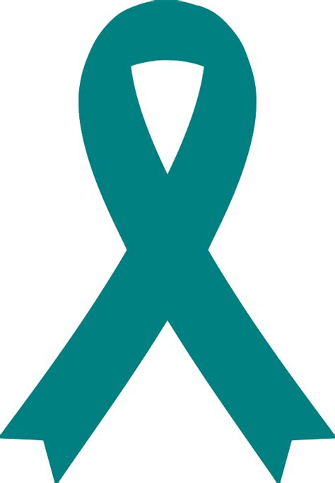 Teal awareness ribbon icon 2 clipart. Free download transparent .PNG ...