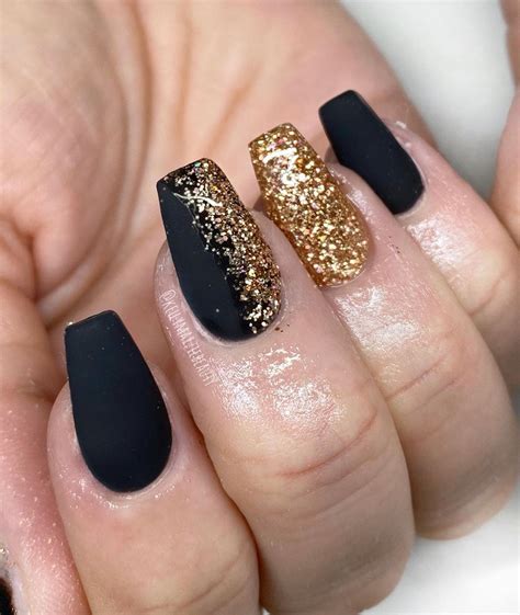 Nail Designs Black Gold | Daily Nail Art And Design