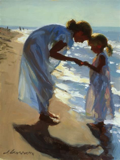 Jeffrey T. Larson "Beach Treasures" oil on canvas ~ 16 x 12 inches ~ 1999 | Art, Art painting ...