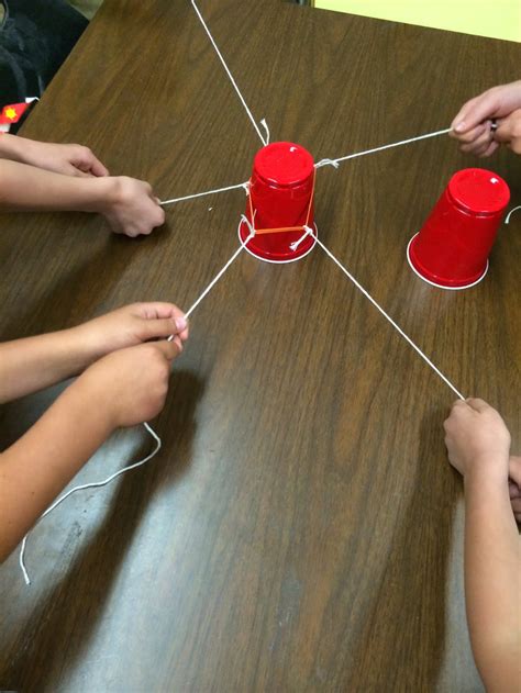 Ms. Sepp's Counselor Corner: Teamwork: Cup Stack Take 2 | Family fun games, Family party games ...